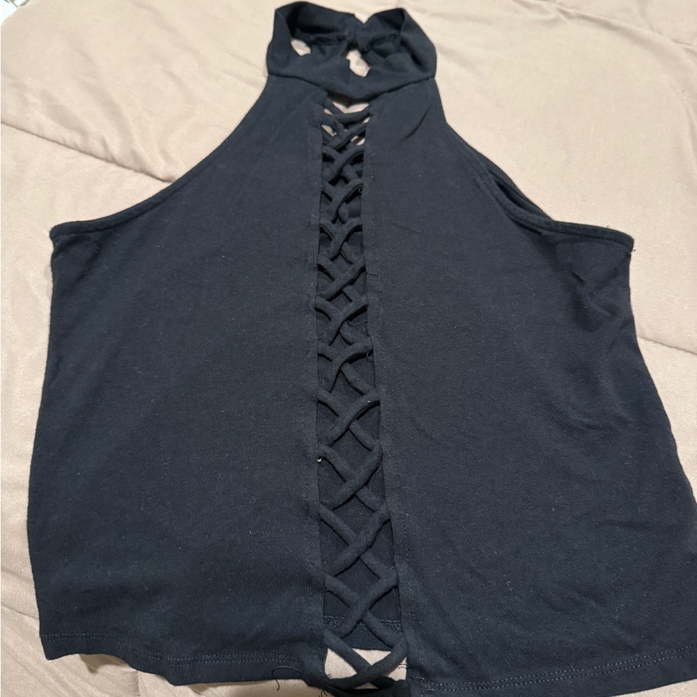 Black Halter Tank